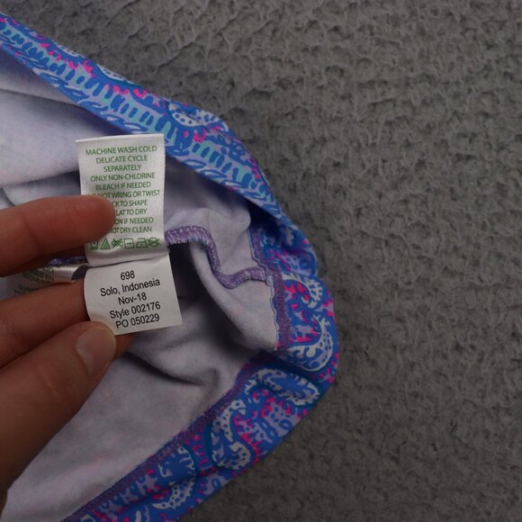 Lilly Pulitzer Sophie Shift Dress Womens XXS Blue Purple Iris UPF 50+ Beach - Picture 9 of 9